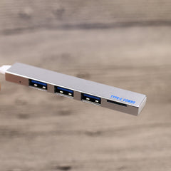 USB C Hub Adapter USB-C to Card Reader 3 Ports USB 3.0