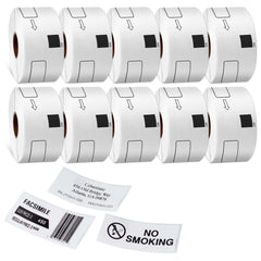 10 Rolls DK11208 DK 11208 For Brother Large Address Thermal LABELS 38x90mm