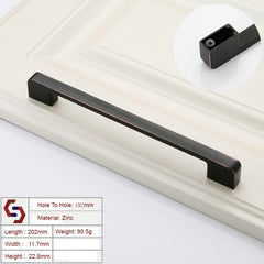 Zinc Kitchen Cabinet Handles Drawer Bar Handle Pull black silver copper color
