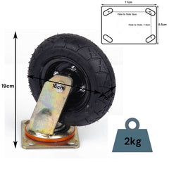6 Inch Swivel Castor Caster Pneumatic Tyres Tyre Wheels Trolley Cart Wheelbarrow
