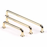 96mm128mm 192mm Polished gold Furniture Kitchen Bathroom Cabinet Handles Drawer Bar Handle Pull Knob