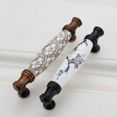 Ceramics Kitchen Cabinet Handles Bar Drawer Handle Pull 96MM 128MM