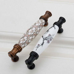Ceramics Kitchen Cabinet Handles Bar Drawer Handle Pull 96MM 128MM