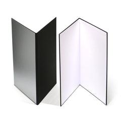 2 Pack A3 3 in 1 Photography Light Reflector Cardboard Light Diffuser Board Black, Silver, White