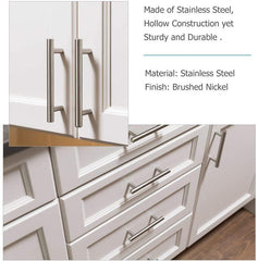 Brushed Stainless steel Kitchen Door Cabinet Drawer Handle Pulls 96MM 128MM 160MM