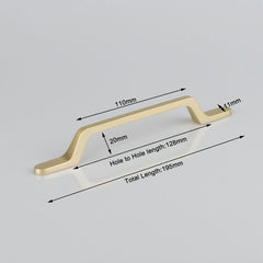 Gold Black Zinc Kitchen Cabinet Handles Drawer Bar Handle Pull 96mm 128mm 160mm