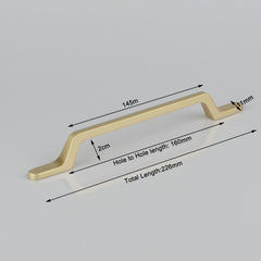 Gold Black Zinc Kitchen Cabinet Handles Drawer Bar Handle Pull 96mm 128mm 160mm