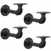 4PCS Pipe Floating Shelf Bracket Industrial Pipe Shelf Bracket Mounting Bracket Storage Racks D¨¦cor