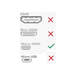 Micro HDMI Male TO HDMI Female Adapter convertor