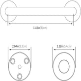 Stairway Bathroom Safety Rail Handle Shower Toilet Grab Bar Handle Handrail