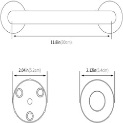 Stairway Bathroom Safety Rail Handle Shower Toilet Grab Bar Handle Handrail