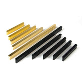 Solid Zinc Furniture Kitchen Bathroom Cabinet Handles Drawer Bar Handle Pull Knob Gold Black 96mm 128mm 160mm 192mm 320mm