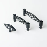 Iron-nickel alloy Kitchen Door Cabinet Drawer Handle Pulls T bar 96mm 128mm