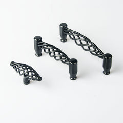 Iron-nickel alloy Kitchen Door Cabinet Drawer Handle Pulls T bar 96mm 128mm