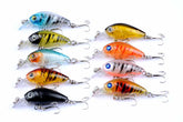 9x 4.5cm Popper Crank Bait Fishing Lure Lures Surface Tackle Saltwater