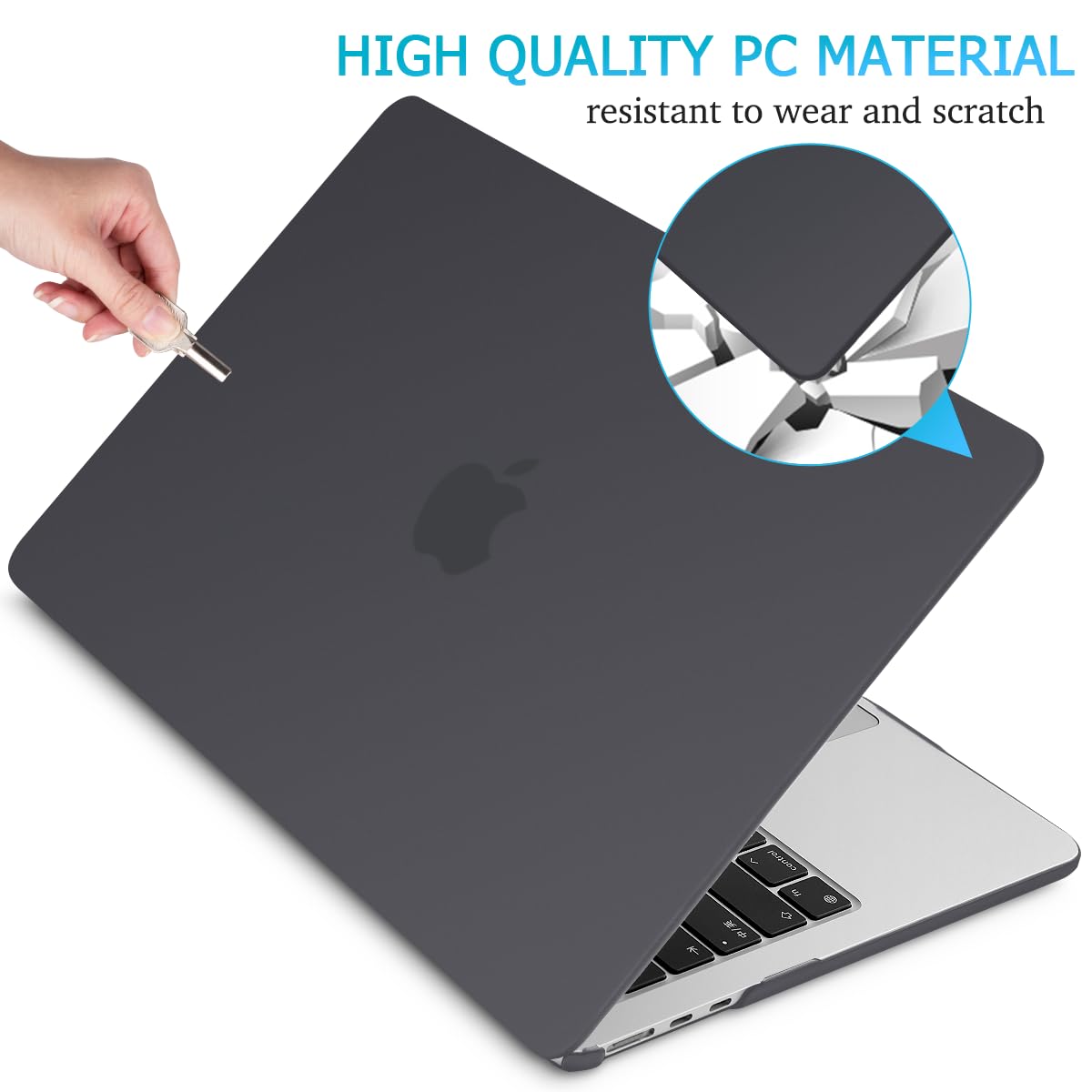 15 inch Air 2023 MacBook Air Matte Case  A2941 M2 Chip Hard Shell Case Keyboard Cover