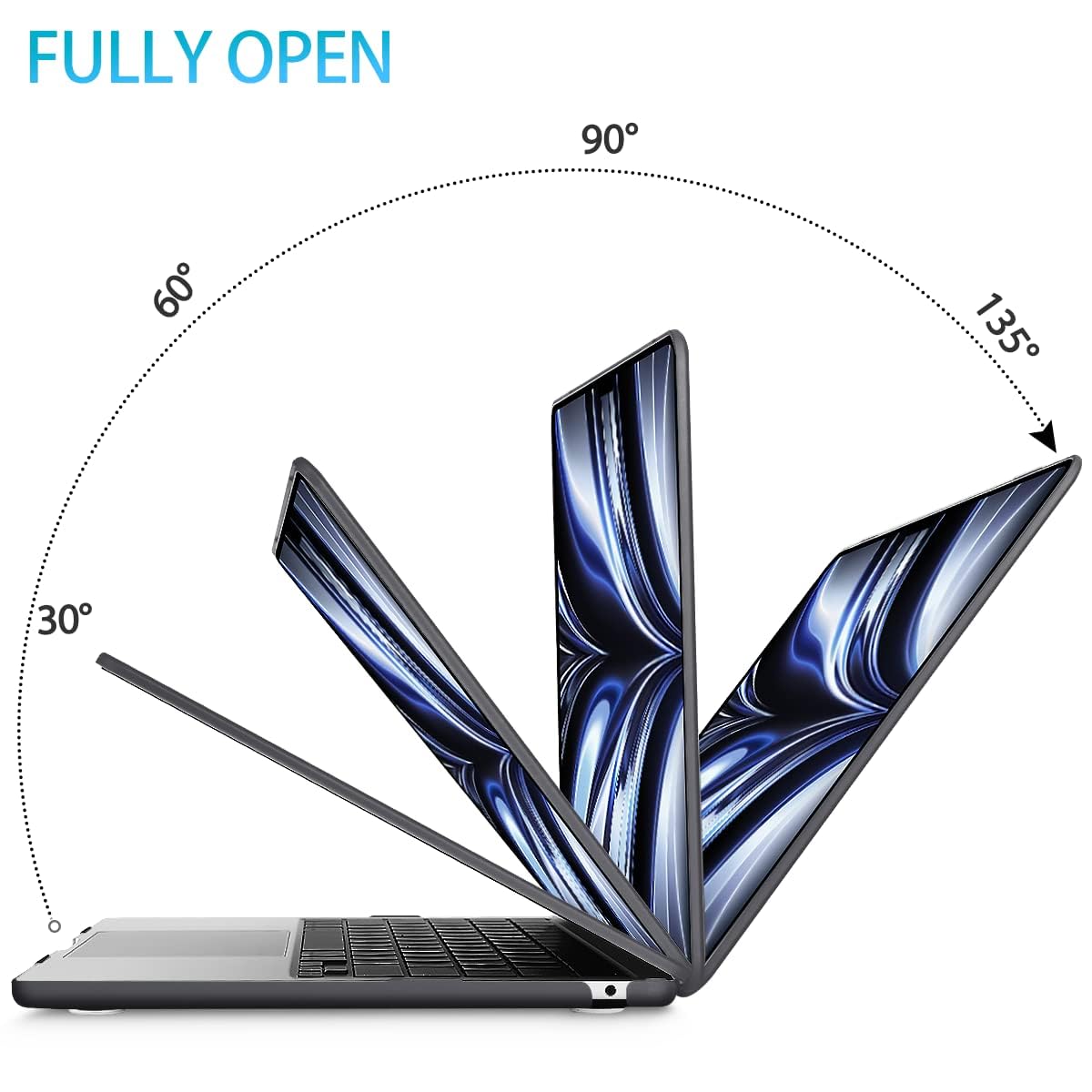 15 inch Air 2023 MacBook Air Matte Case  A2941 M2 Chip Hard Shell Case Keyboard Cover