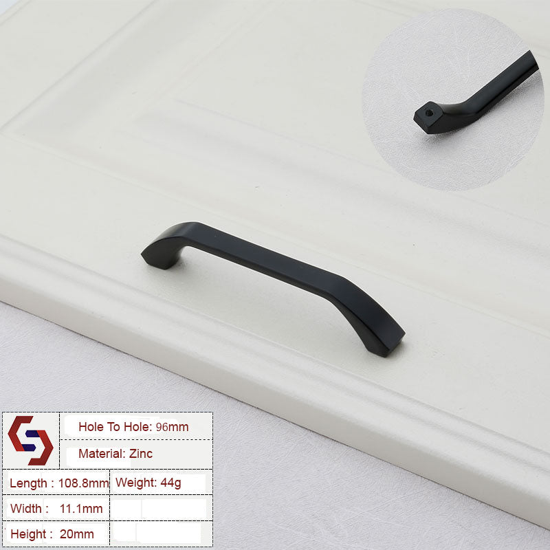 Zinc Kitchen Cabinet Handles Bar Drawer Handle Pull Gold Silvercolor 96MM 128MM