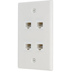 Ethernet Wall Plate 4 Port Cat6 Ethernet Cable Wall Plate Adapter