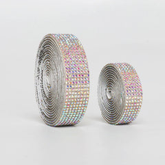 Self-Adhesive Diamond Crystal Sticker DIY Bling Rhinestones for Car Water Glass Phone Case Decoration