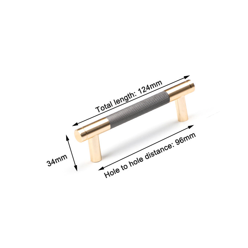 Gold Solid Modern Design Furniture Kitchen Cabinet Handles Drawer Bar Handle Pull Knob