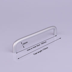 Aluminium Kitchen Cabinet Handles Drawer Bar Handle Pull 96mm 128mm 160mm 192mm