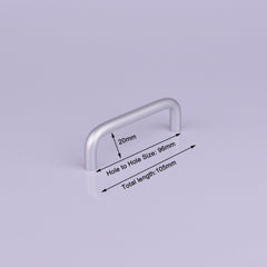 Aluminium Kitchen Cabinet Handles Drawer Bar Handle Pull 96mm 128mm 160mm 192mm