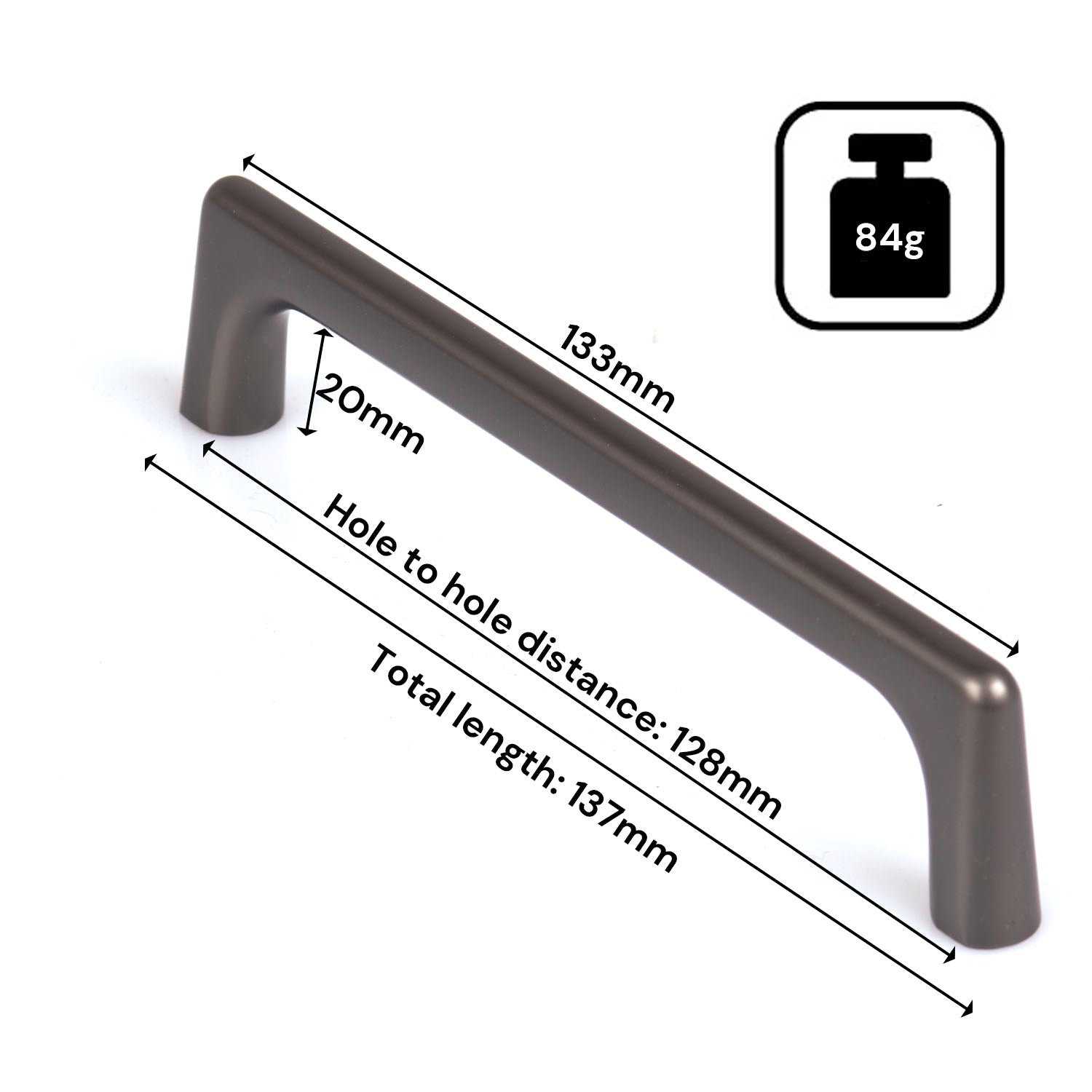 Black Gold Zinc Kitchen Cabinet Handles Drawer Bar Handle Pull 96mm 128mm 160mm 192mm 320mm