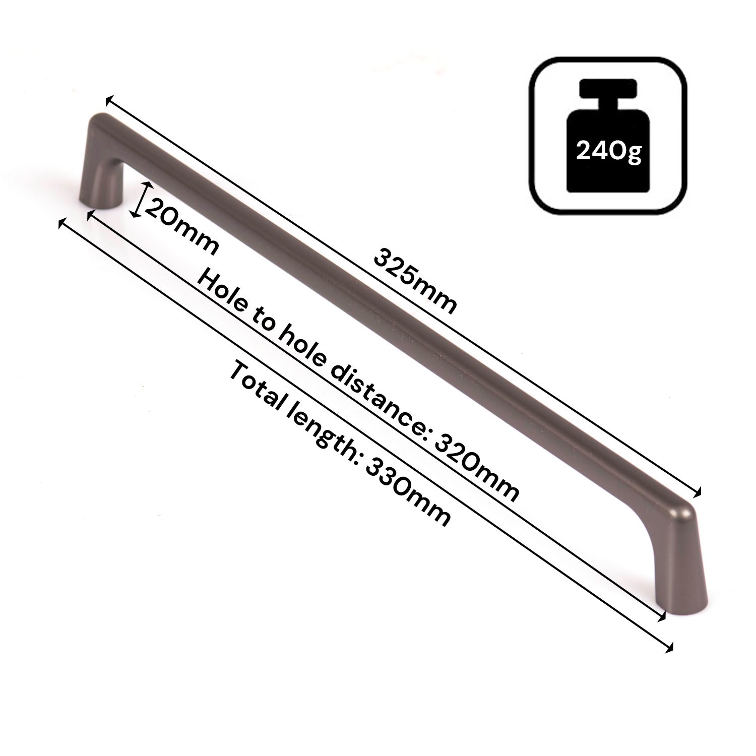 Black Gold Zinc Kitchen Cabinet Handles Drawer Bar Handle Pull 96mm 128mm 160mm 192mm 320mm
