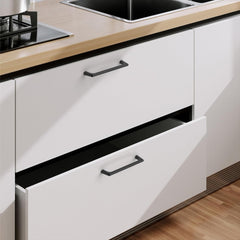 Black Gold Zinc Kitchen Cabinet Handles Drawer Bar Handle Pull 96mm 128mm 160mm 192mm 320mm