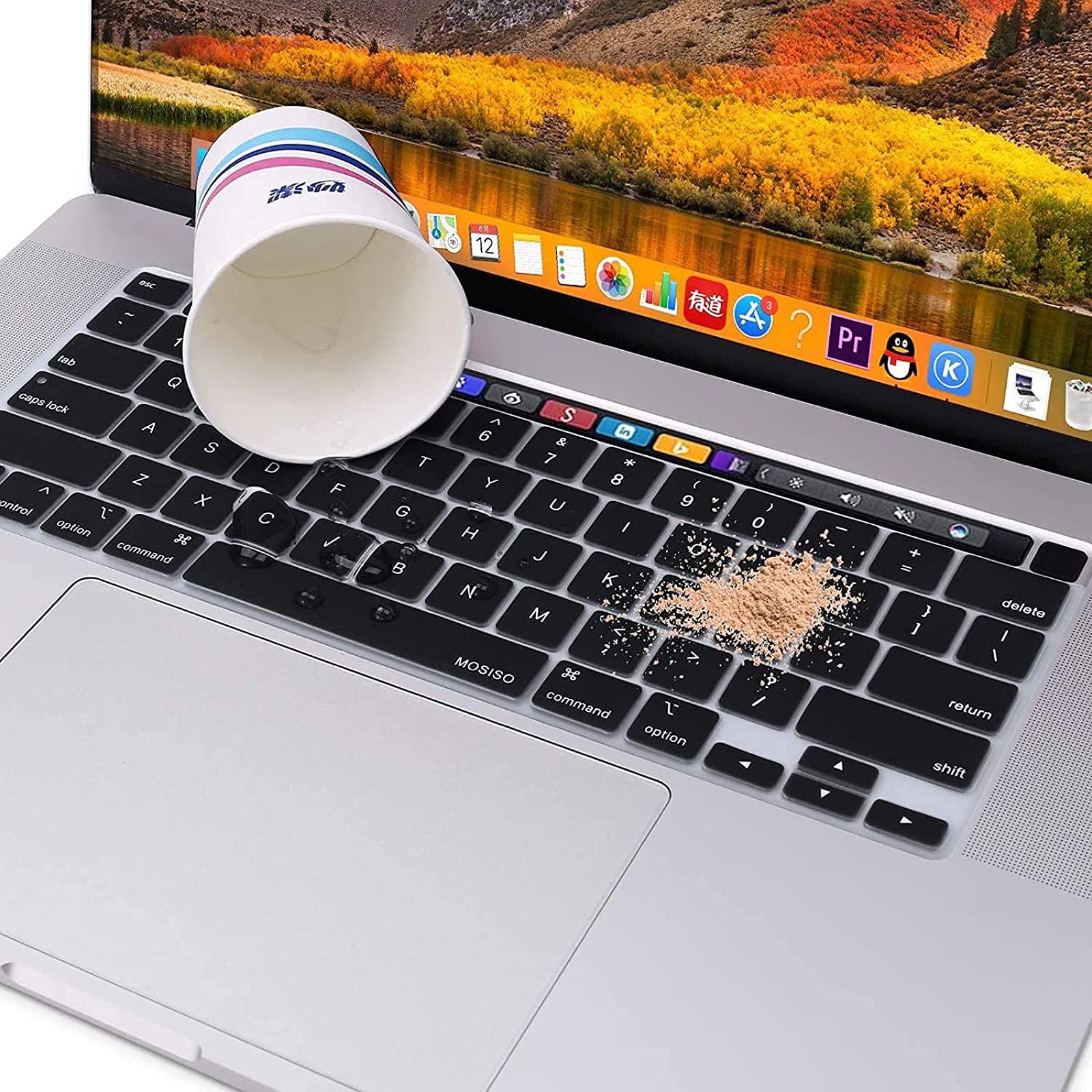 Keyboard Cover Skin For MacBook Pro 13 Pro 16 A2338 A2289 A2251 A2141 M1 M2 2020 to 2023
