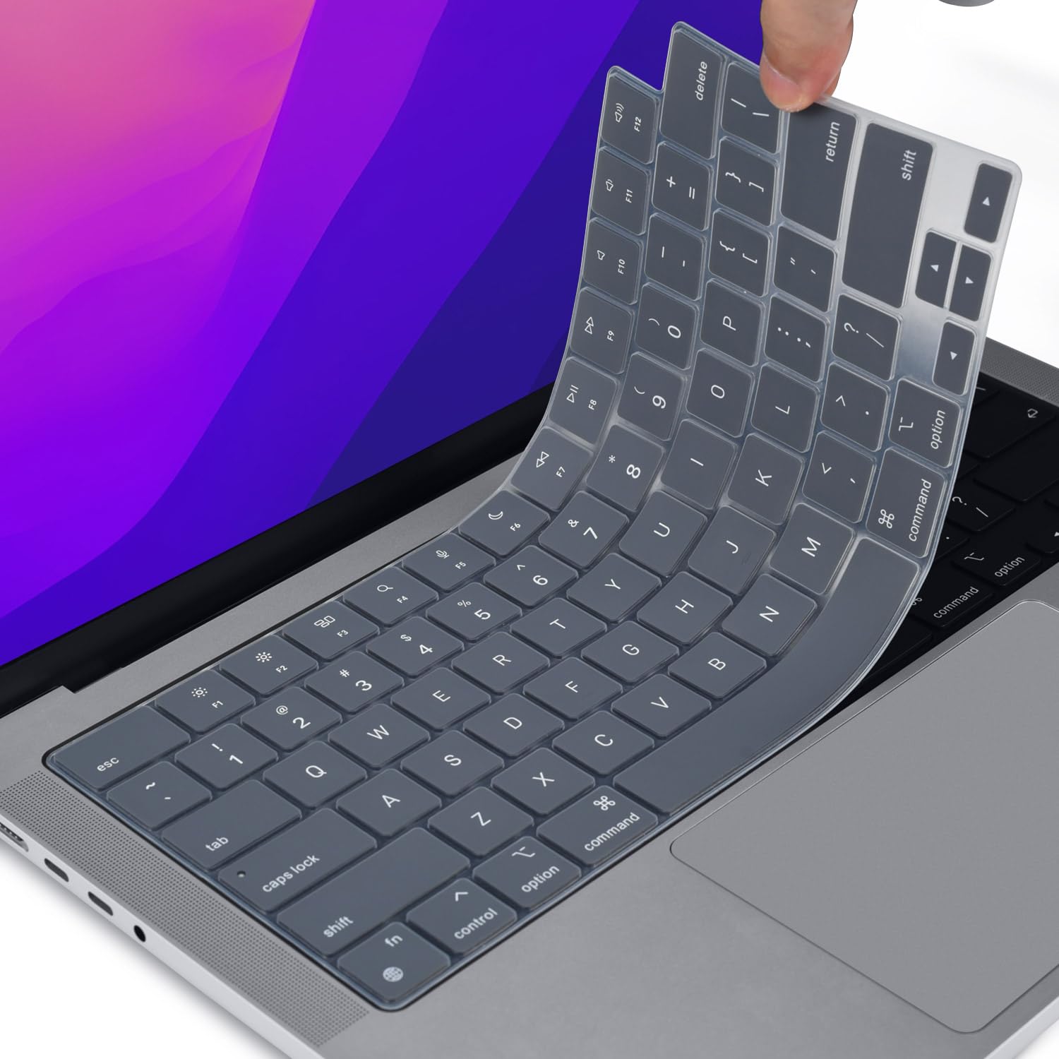Keyboard Cover Skin For MacBook Air Pro 13 13.6 14 15.3 16 A2442 A2779 A2485 A2780 A2681 A2941 M1 M2 2021 to 2023
