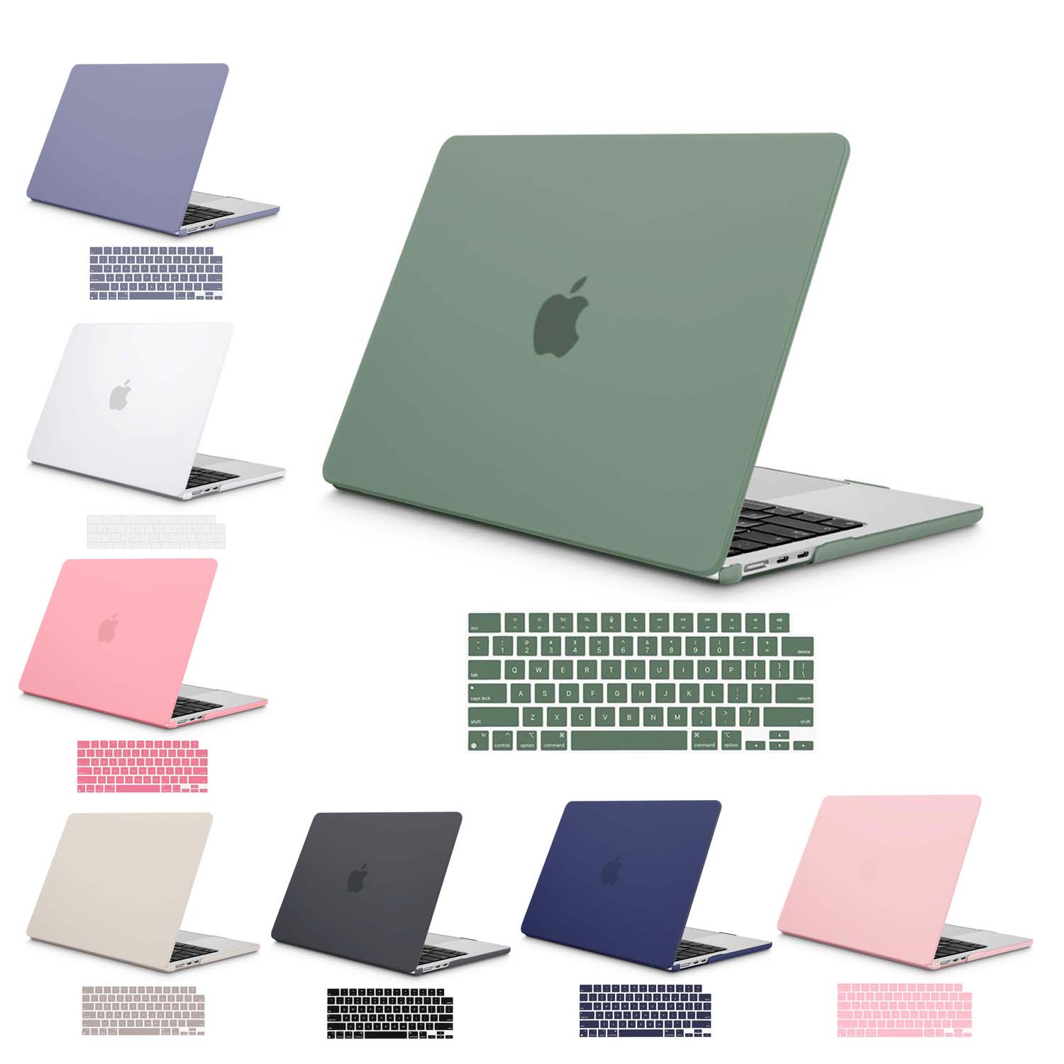 15 inch Air 2023 MacBook Air Matte Case  A2941 M2 Chip Hard Shell Case Keyboard Cover