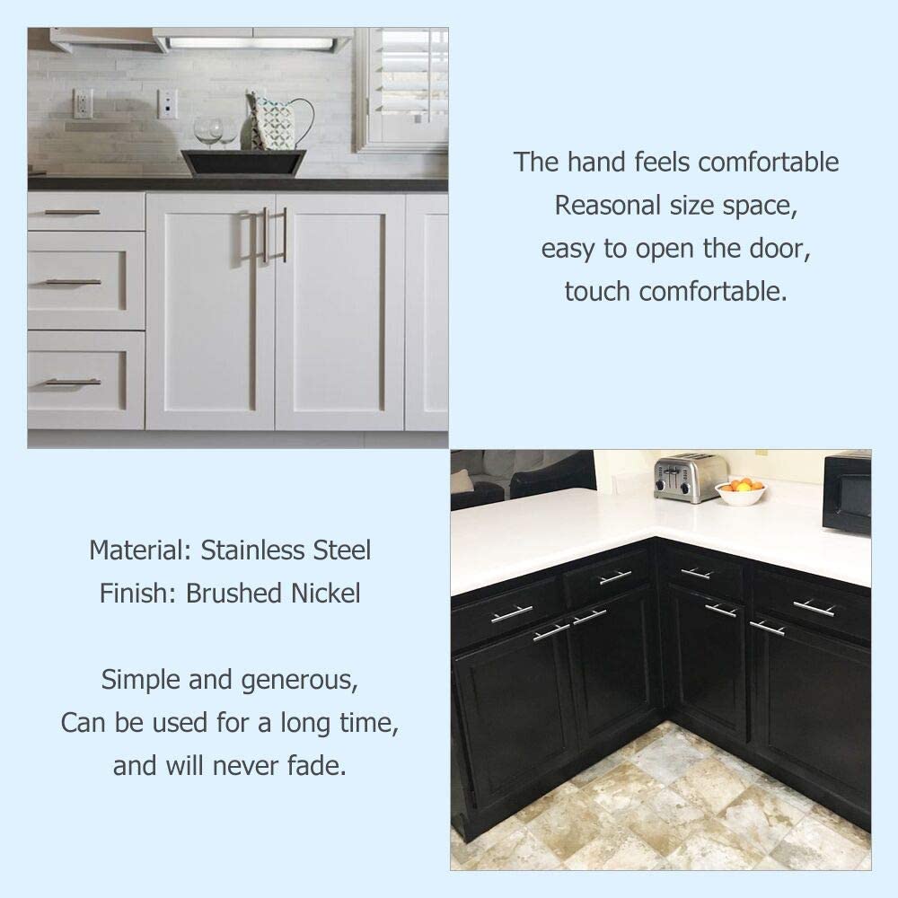 Brushed Stainless steel Kitchen Door Cabinet Drawer Handle Pulls 96MM 128MM 160MM