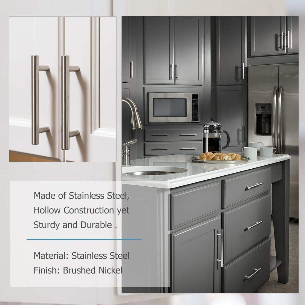 Brushed Stainless steel Kitchen Door Cabinet Drawer Handle Pulls 96MM 128MM 160MM