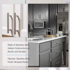 Brushed Stainless steel Kitchen Door Cabinet Drawer Handle Pulls 96MM 128MM 160MM