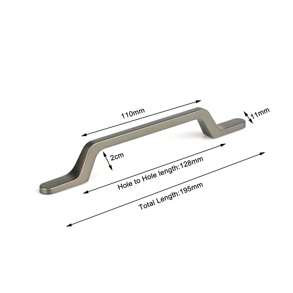 Gold Black Zinc Kitchen Cabinet Handles Drawer Bar Handle Pull 96mm 128mm 160mm