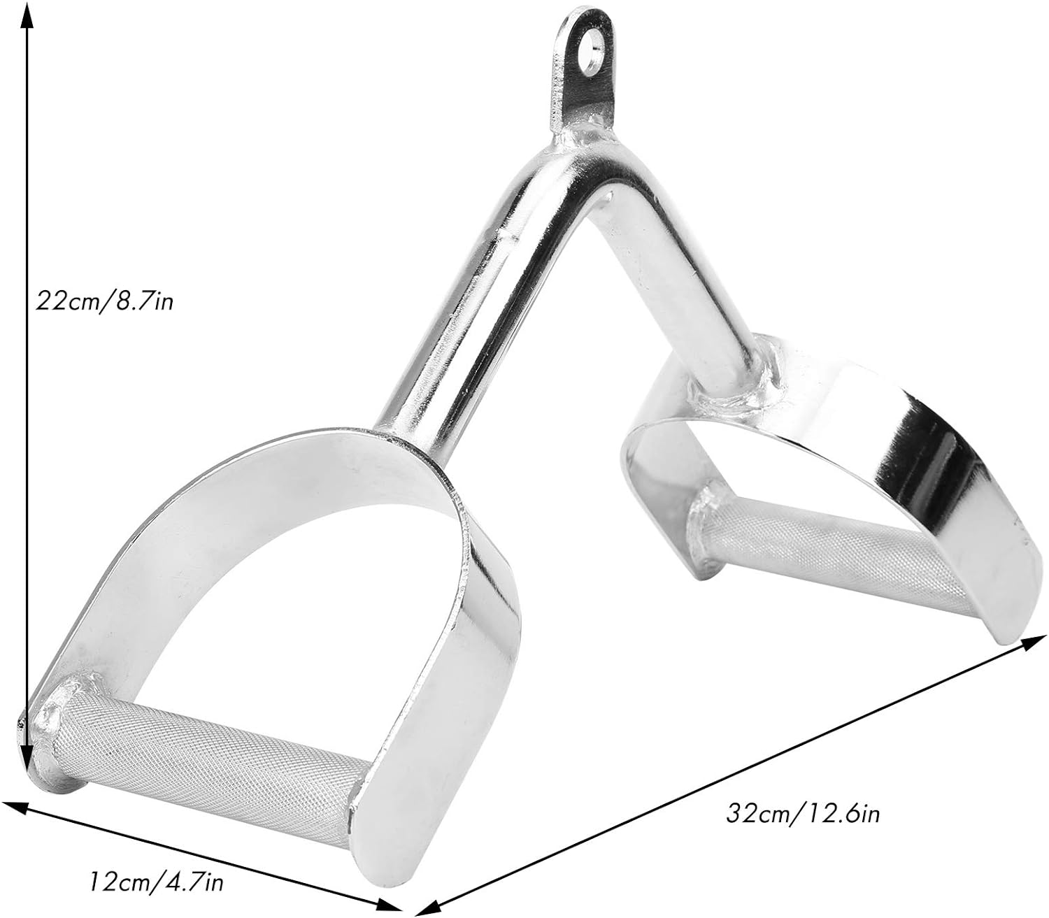 Triangular Cable D Handle LAT V Bar V Triangle Handle Double D Row Handle Cable Machine Attachme ...