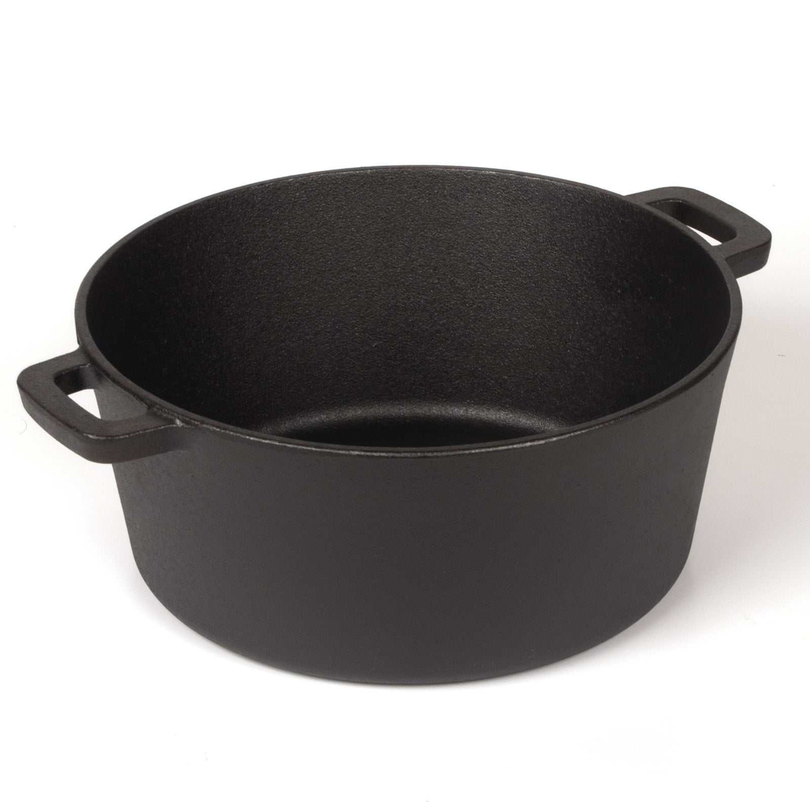 26cm 2-in-1 Cast Iron Dutch Oven & Skillet Set – Pre-Seasoned, Dual-Use Pot with Fry Pan Lid