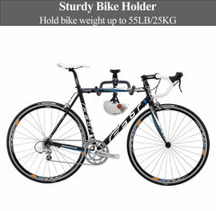Black Storage Bicycle Wall Mount Wall Hook Bike Wall Rack Space Saving Bike Storage Bracket