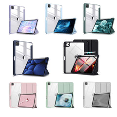 iPad Pro 11 Inch 2020-2022 Soft Tpu Smart Premium Case Auto Sleep Wake Stand Clear Cover Pencil holder