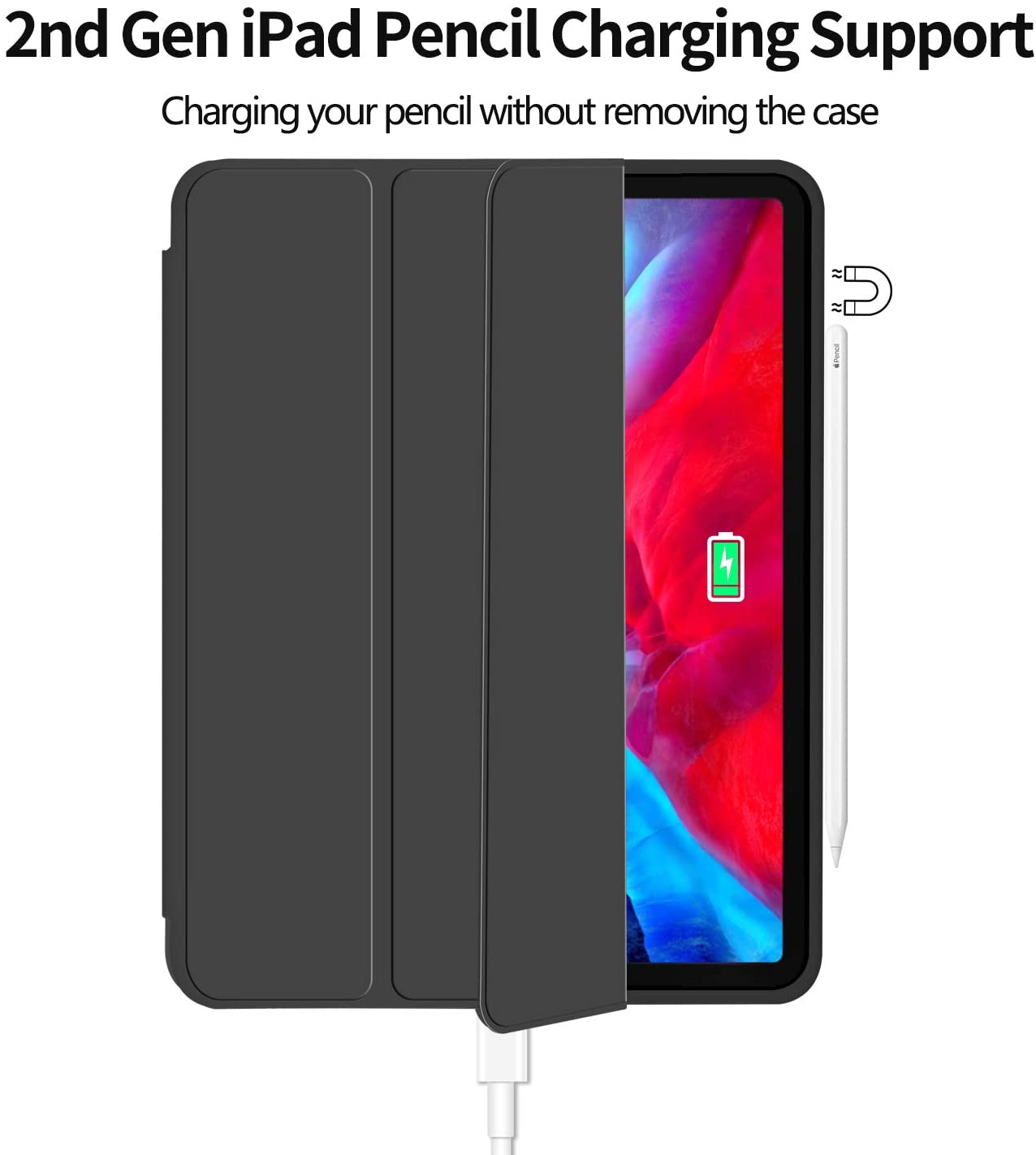 iPad Pro 11 Inch 2020-2022 Soft Tpu Smart Premium Case Auto Sleep Wake Stand Cover Pencil holder