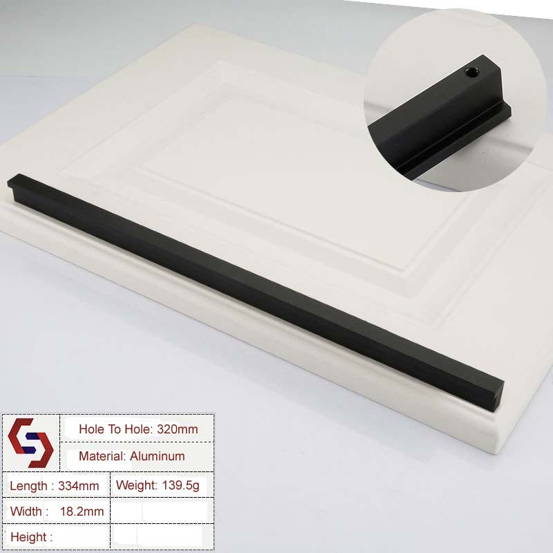Zinc Kitchen Cabinet Handles Drawer Bar Handle Pull 96mm 128mm 160mm - 320mm