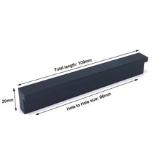 Zinc Kitchen Cabinet Handles Drawer Bar Handle Pull 96mm 128mm 160mm - 320mm