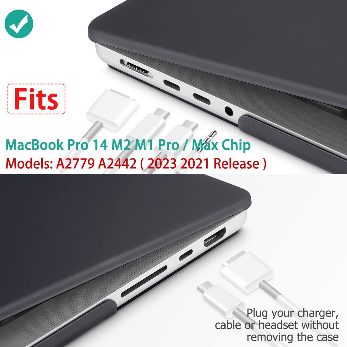MacBook Pro 14 Max Inch Case 2023 2022 2021 M2 A2779 M1 A2442 Hardshell Case Keyboard Cover