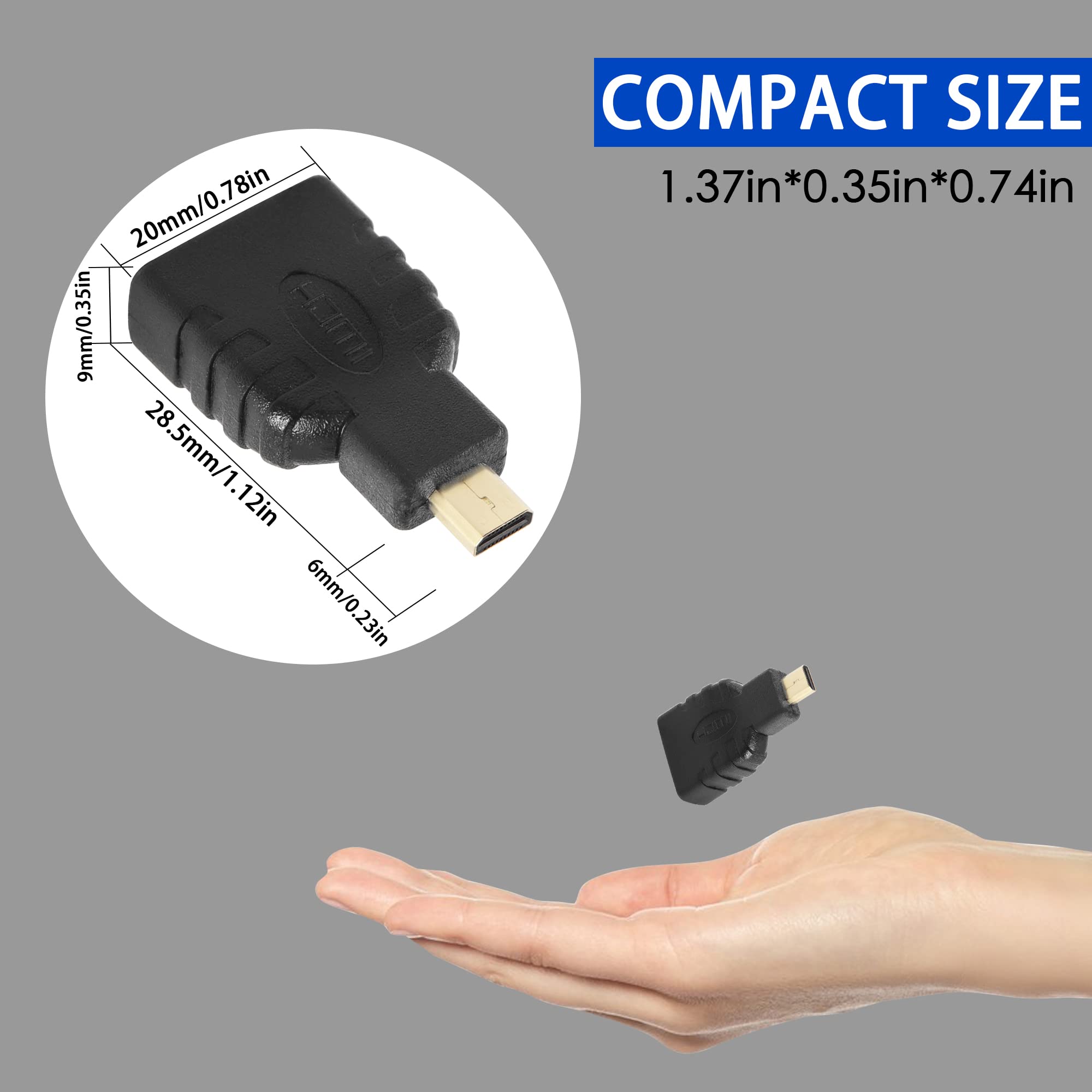 Micro HDMI Male TO HDMI Female Adapter convertor