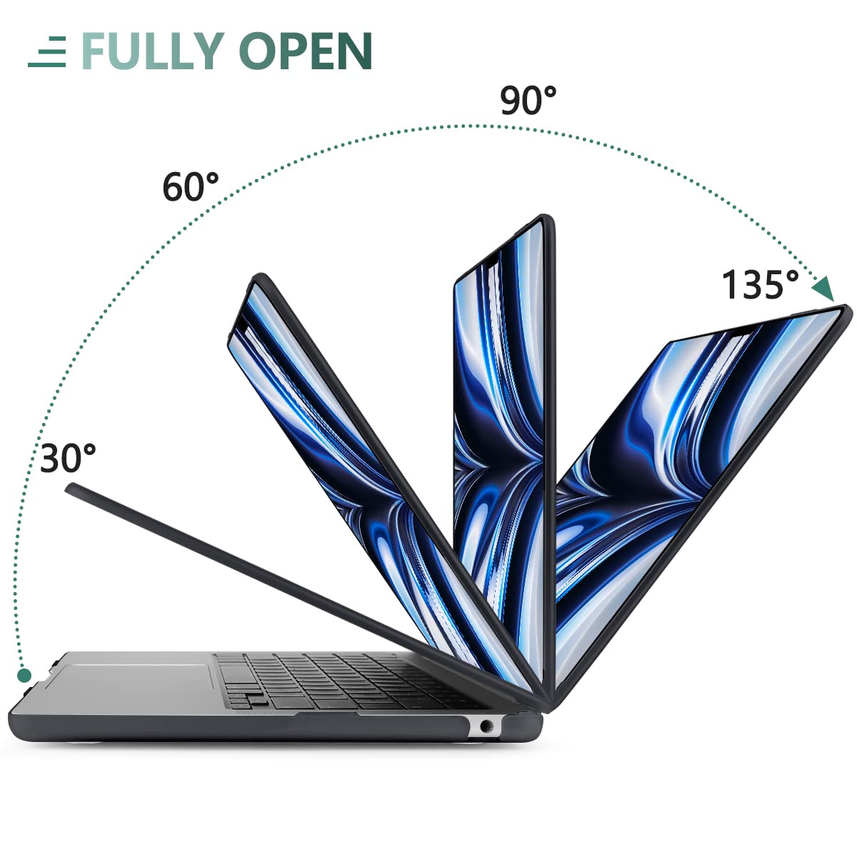 2023 2022 MacBook Air 13 inch case M2 Model A2681 Hard Shell Case Keyboard Cover