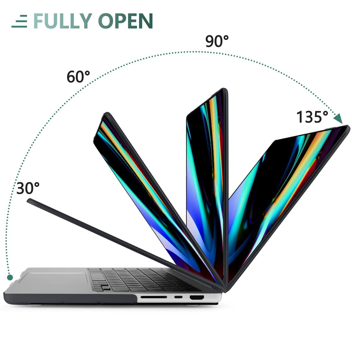 MacBook Pro 16 inch Case 2023 2022 2021 M2 A2780 A2485 M1 Pro/Max Hard Shell Case Keyboard Cover