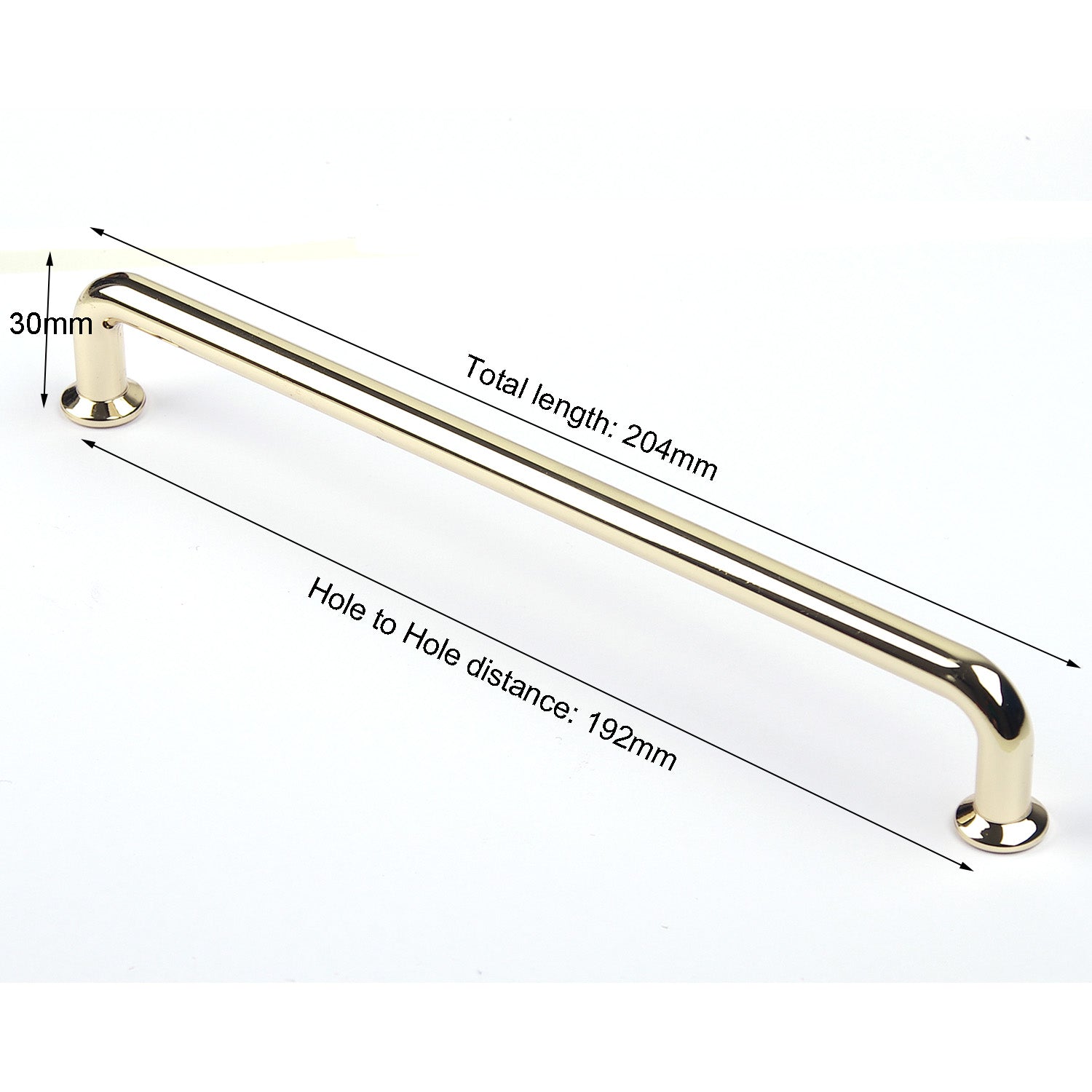 96mm128mm 192mm Polished gold Furniture Kitchen Bathroom Cabinet Handles Drawer Bar Handle Pull Knob