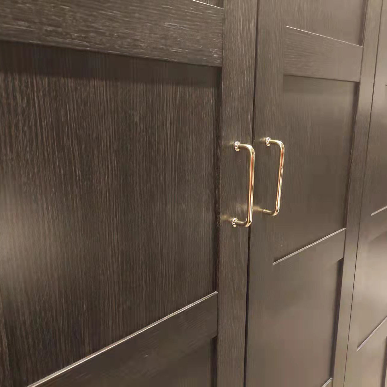 96mm128mm 192mm Polished gold Furniture Kitchen Bathroom Cabinet Handles Drawer Bar Handle Pull Knob